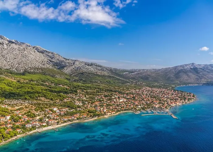 아파트 In With Sea View, Balcony, Air Conditioning, Wifi 오레비츠